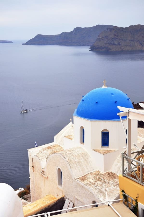 Traditional Greek food on Santorini